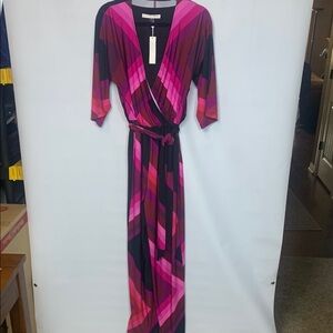Trina Turk black and pink jumpsuit, Medium  NWOT 70's vibe